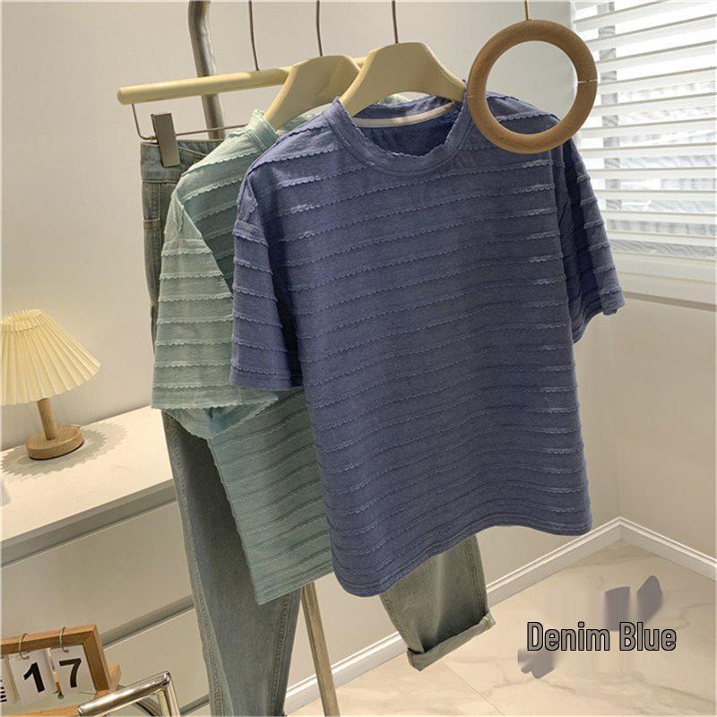 Women s Niche Chic Lace Round Neck T-shirt - 2024 Casual Summer Fashion Trend One Size джинсовый синий
Women s Niche Chic Lace Round Neck T-shirt - 2024 Casual Summer Fashion Trend One Size джинсовый синий