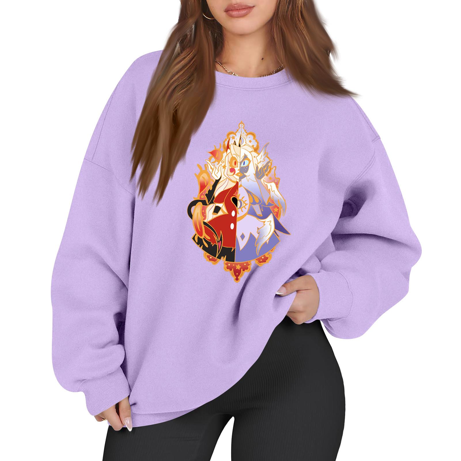 Женский модный пуловер с длинным рукавом, принтом и круглым вырезом, свободного кроя M фиолетовый
Женский модный пуловер с длинным рукавом, принтом и круглым вырезом, свободного кроя M фиолетовый