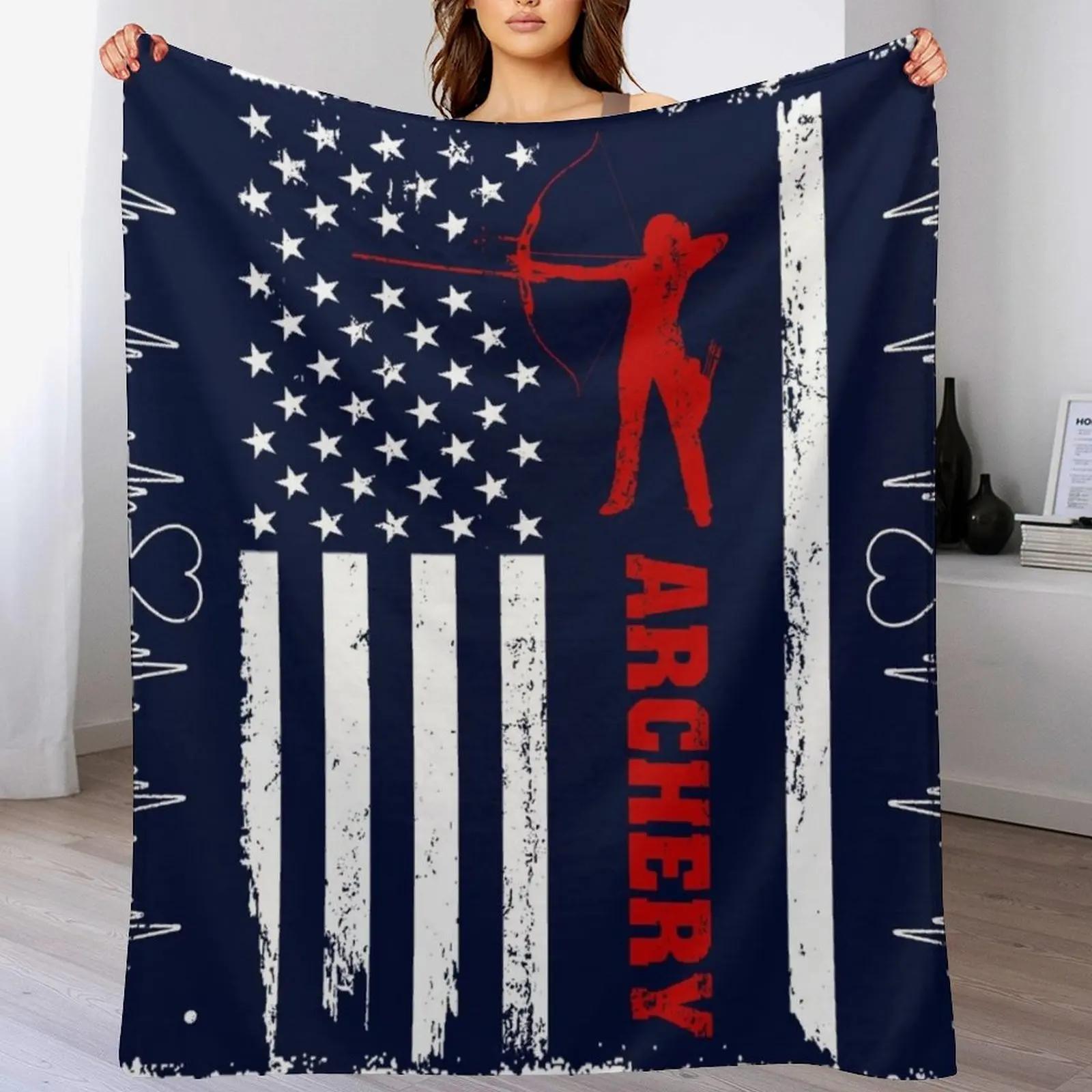 Archery America Flag Throw Blanket Plush Fuzzy Cozy Blanket for Couch Sofa 102x76cm(40x30in)
Archery America Flag Throw Blanket Plush Fuzzy Cozy Blanket for Couch Sofa 102x76cm(40x30in)
