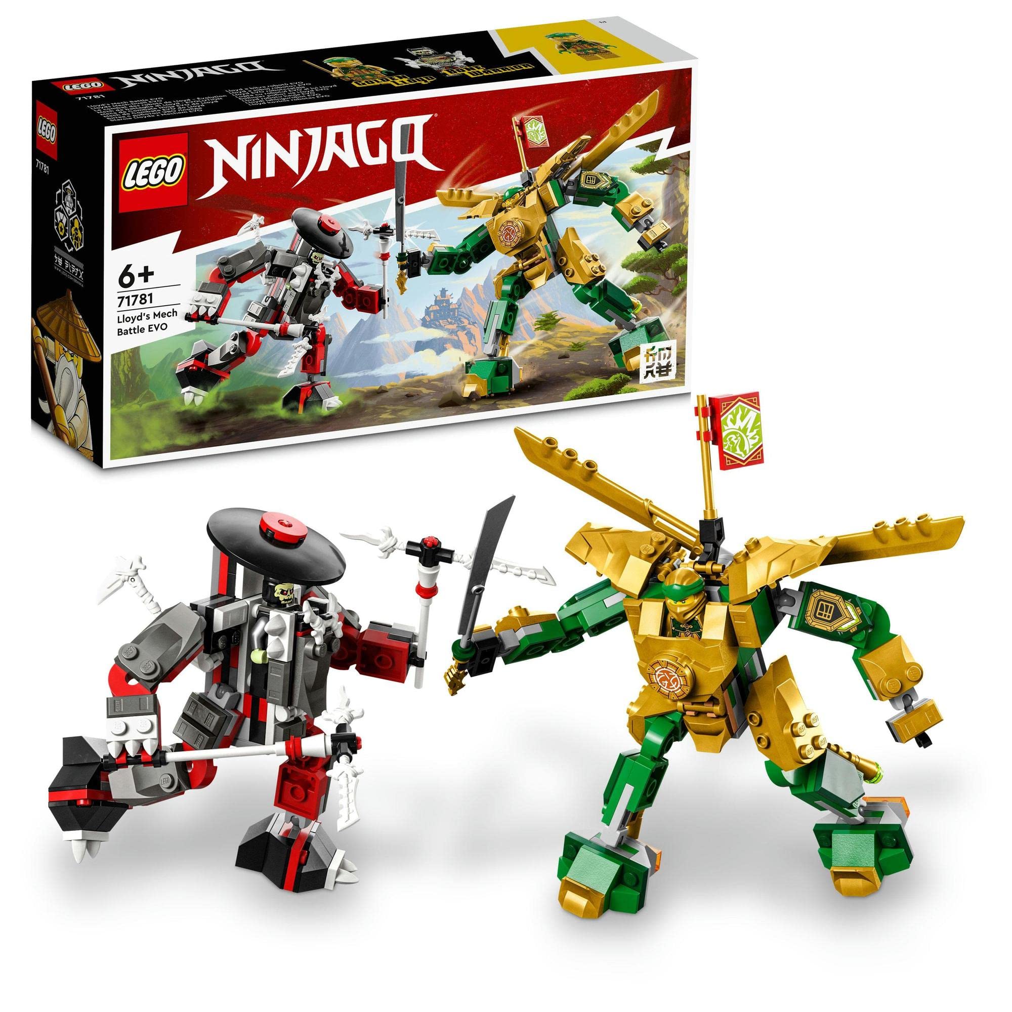 LEGO Ninjago Механическая битва Ллойда EVO 71781 Игрушечные блоки Подарок Приключенческий робот для мальчиков от 6 лет
LEGO Ninjago Механическая битва Ллойда EVO 71781 Игрушечные блоки Подарок Приключенческий робот для мальчиков от 6 лет