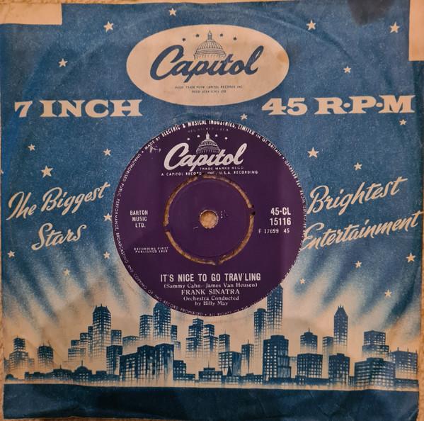 7inch Record FRANK SINATRA - It s Nice To Go Trav ling 45CL15116 Capitol Records 1960 UK Jazz Used
7inch Record FRANK SINATRA - It s Nice To Go Trav ling 45CL15116 Capitol Records 1960 UK Jazz Used