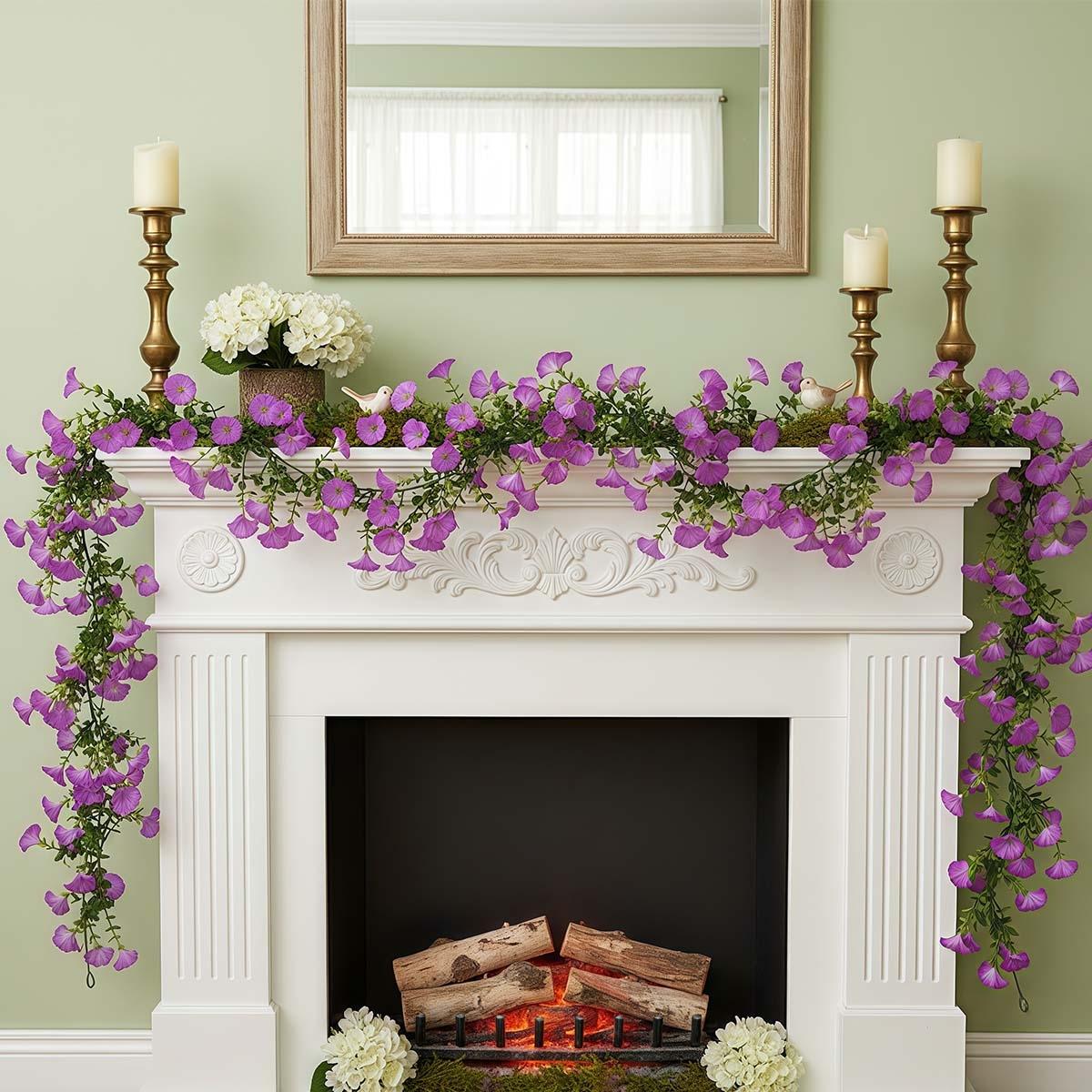 2pcs Fake Morning Glory Garlands, 5.9ft Artificial Flower Vine, Hanging Eucalyptus Vine for Wall, Party, Wedding Arch, Floral Decor, Home Ceremony 2pcs
2pcs Fake Morning Glory Garlands, 5.9ft Artificial Flower Vine, Hanging Eucalyptus Vine for Wall, Party, Wedding Arch, Floral Decor, Home Ceremony 2pcs