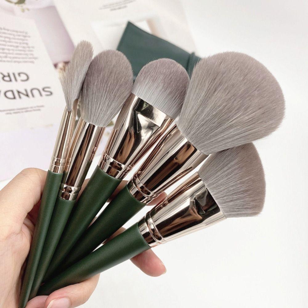 14 pcs Flurry Face Eye Makeup Brush Set Green Concealer Blending Makeup Brush Set Women
14 pcs Flurry Face Eye Makeup Brush Set Green Concealer Blending Makeup Brush Set Women