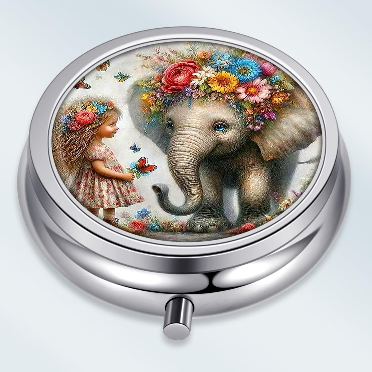 Portable Pill Box with 3 Compartments, Mini Metal Medicine Organizer Case, Cute Printed Pill Container for Vitamins, Pills, Jewelry, Travel, Daily Use
Portable Pill Box with 3 Compartments, Mini Metal Medicine Organizer Case, Cute Printed Pill Container for Vitamins, Pills, Jewelry, Travel, Daily Use