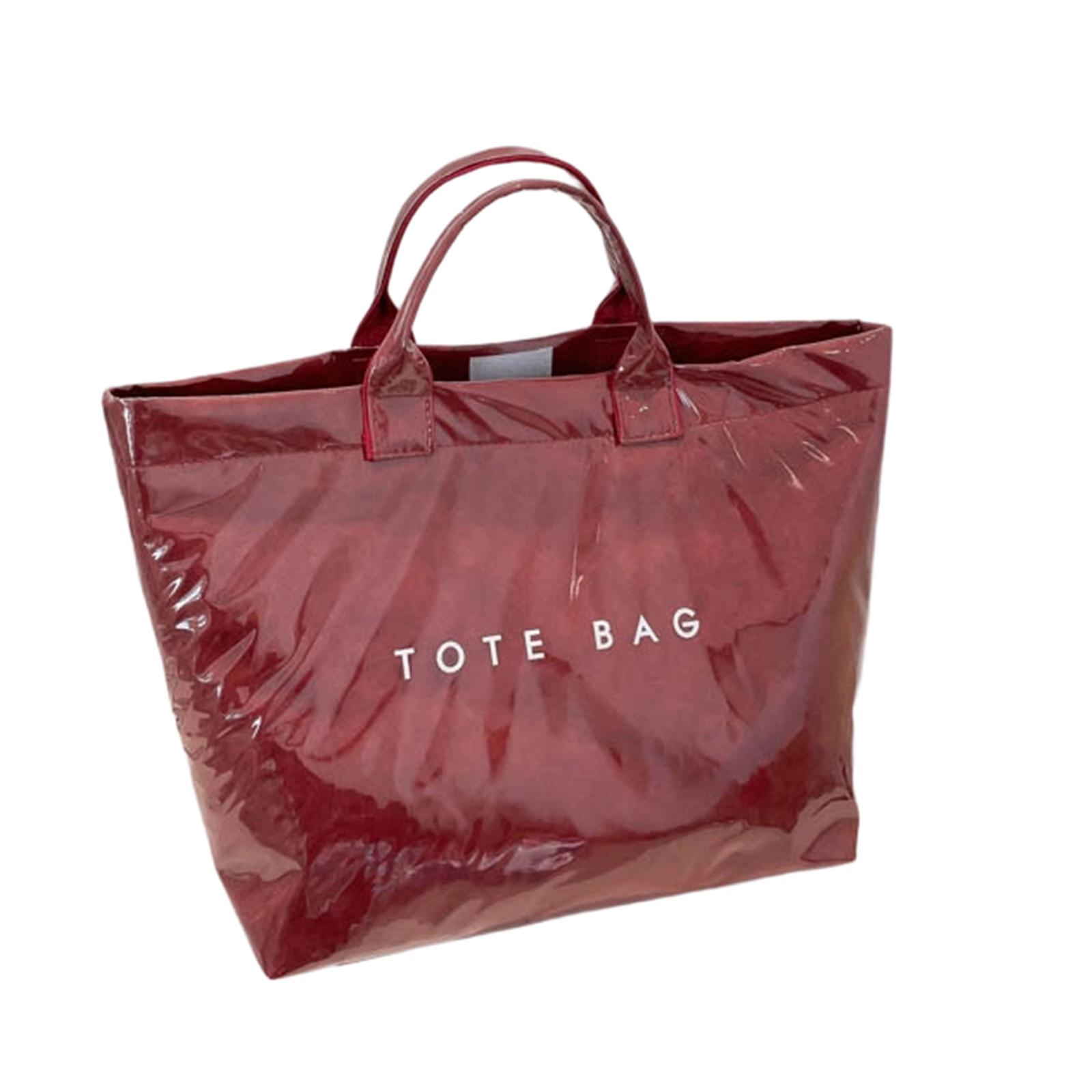 Large Capacity Bag with Durable PU Leather Material Top Handles Simple Letter Print Design for Daily Use One Size
Large Capacity Bag with Durable PU Leather Material Top Handles Simple Letter Print Design for Daily Use One Size