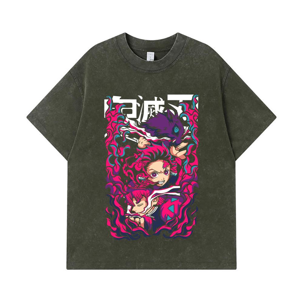275 GSM Washed T-shirts 100% Cotton Demon Slayer V78 Print Unisex Heavy Cotton T Shirt S
275 GSM Washed T-shirts 100% Cotton Demon Slayer V78 Print Unisex Heavy Cotton T Shirt S