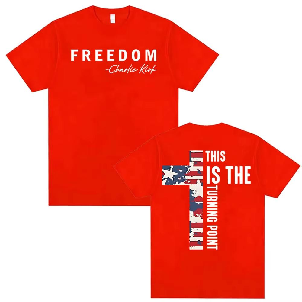 Charlie Kirk RIP Unisexs Women Shirt Freedom Graphic Commemorative Tshirt Summer Summer Short Sleeve Streetwear Fashion Shirt S
Charlie Kirk RIP Unisexs Women Shirt Freedom Graphic Commemorative Tshirt Summer Summer Short Sleeve Streetwear Fashion Shirt S