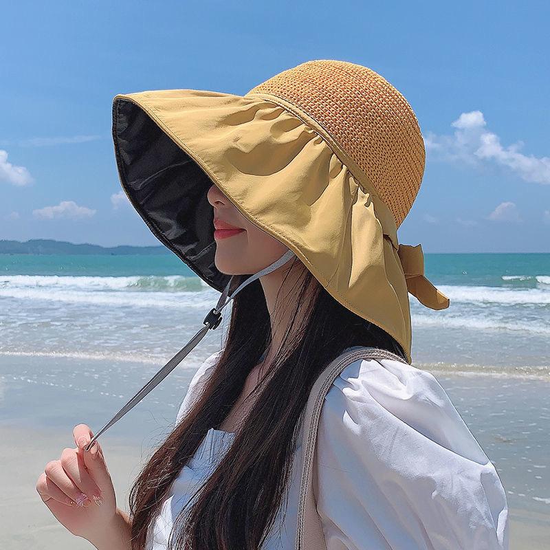 Women s Black Vinyl Bow Wide Brim Summer Straw Hat with Face Shield
Women s Black Vinyl Bow Wide Brim Summer Straw Hat with Face Shield