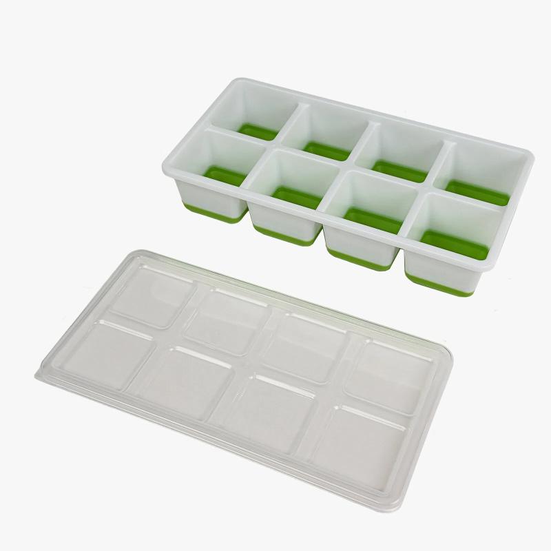Large Reusable Ice Cube Trays Easy-Release Flexible Ice Cube Molds With Lids Big Square Cubed Ice Trays For Cocktail Coffee зелений
Large Reusable Ice Cube Trays Easy-Release Flexible Ice Cube Molds With Lids Big Square Cubed Ice Trays For Cocktail Coffee зелений