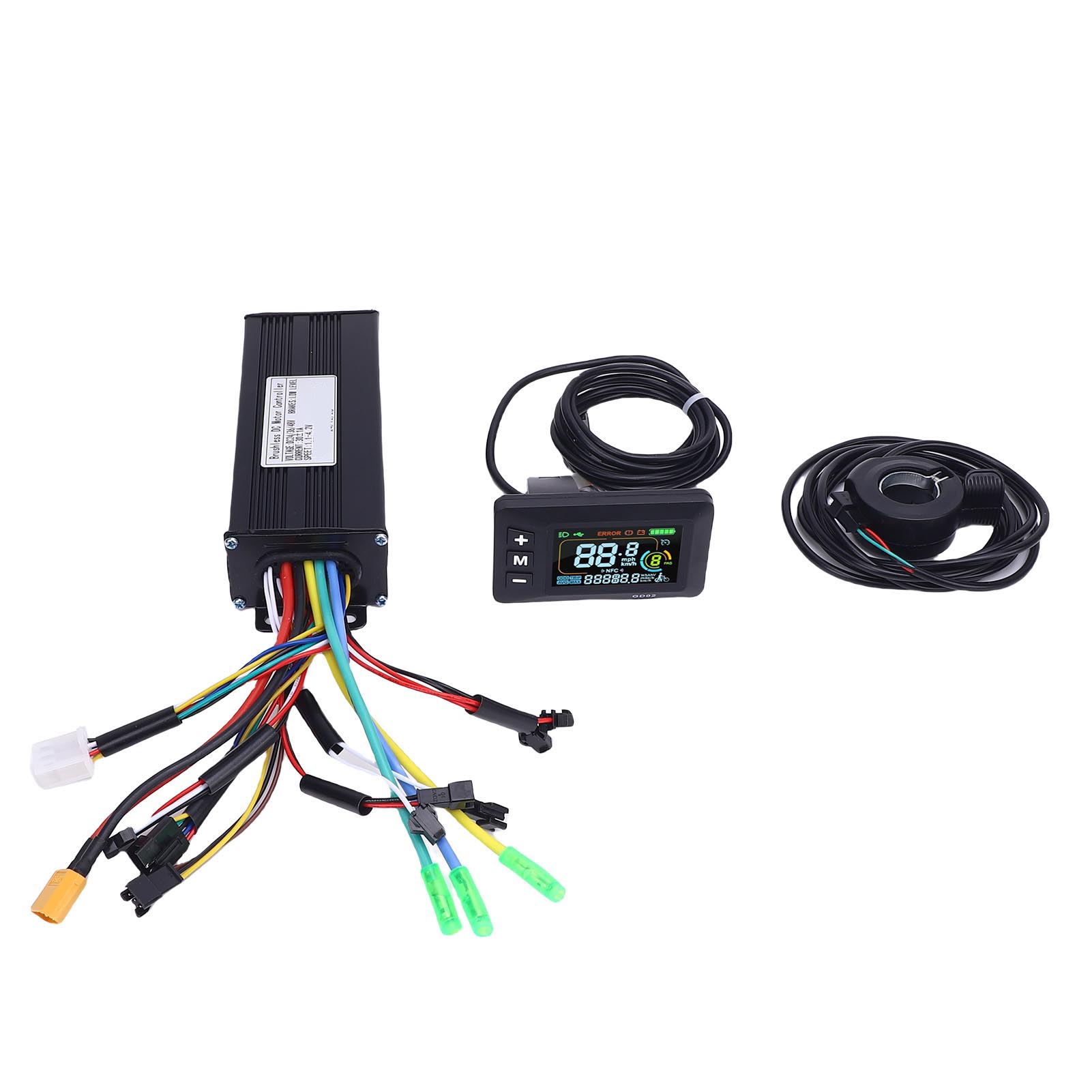 Electric Bike Controller Kit 30A 3 Mode Sine Controller LCD GD02 Display Panel 130X Thumb Throttle f
Electric Bike Controller Kit 30A 3 Mode Sine Controller LCD GD02 Display Panel 130X Thumb Throttle f