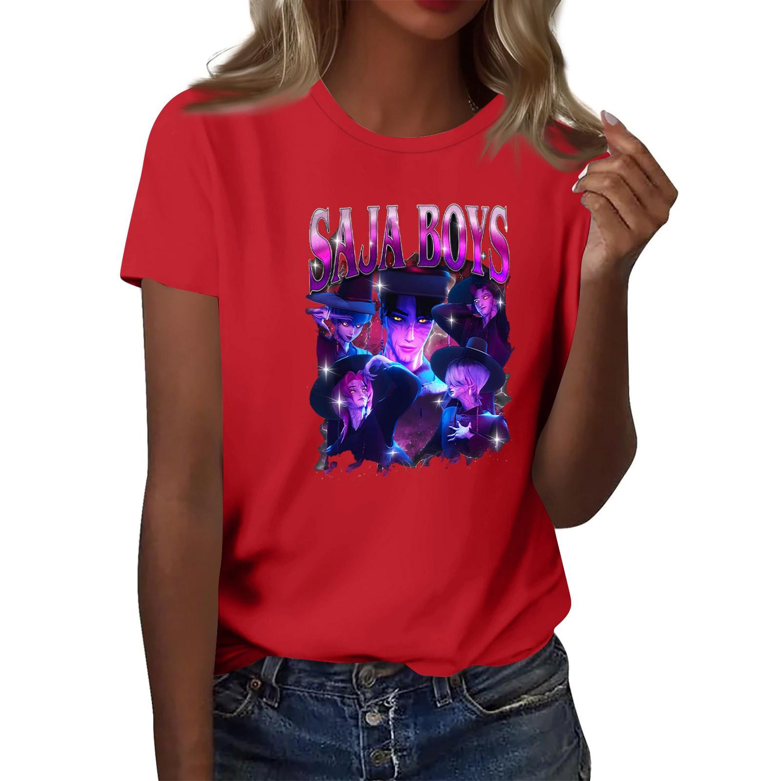 Женский топ с круглым вырезом и короткими рукавами с 2D-принтом XL красный
Женский топ с круглым вырезом и короткими рукавами с 2D-принтом XL красный