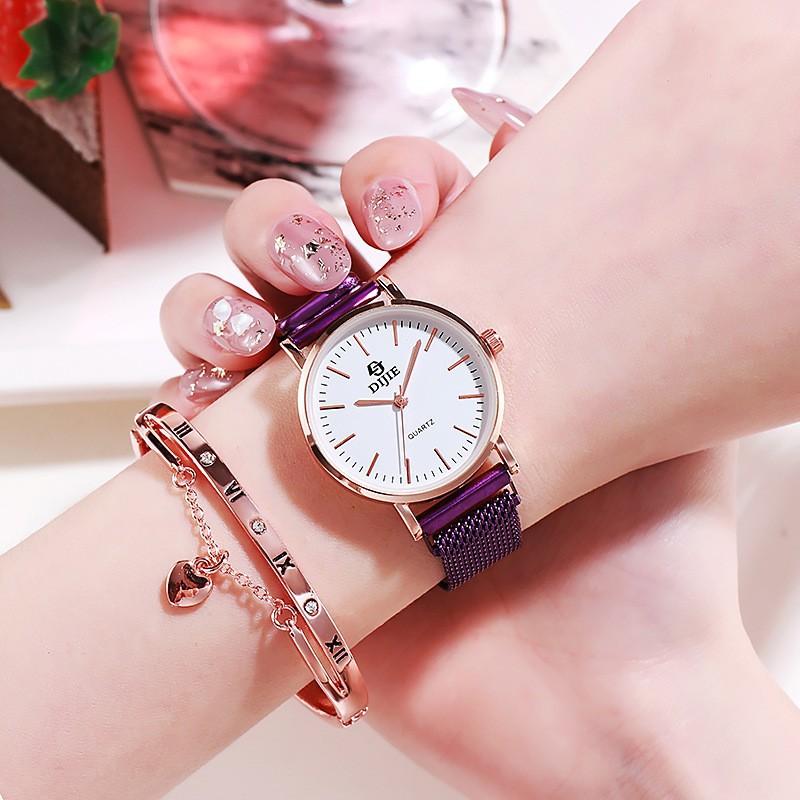 Magnet Simple High School Female Students Niche Watch Trend Casual Atmosphere Quartz Watch фиолетовый
Magnet Simple High School Female Students Niche Watch Trend Casual Atmosphere Quartz Watch фиолетовый