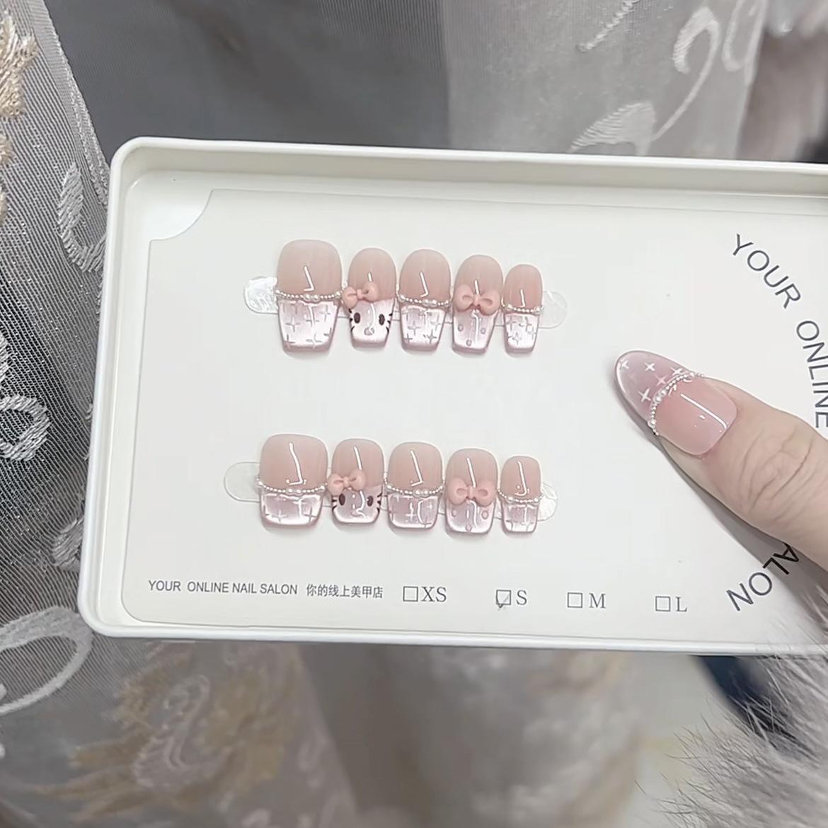 Pure Handmade Phototherapy Wearable Nails Naughty KT Cat Eye Reusable Nail Art Patch extra small xs
Pure Handmade Phototherapy Wearable Nails Naughty KT Cat Eye Reusable Nail Art Patch extra small xs