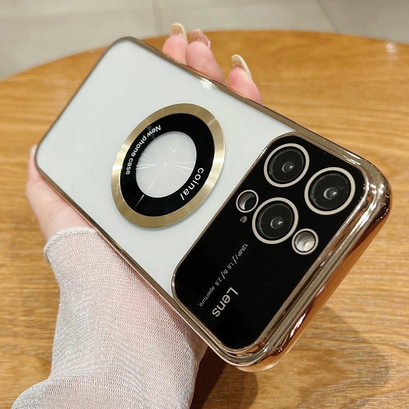 Прозрачный магнитный чехол с цветным покрытием для iPhone 15 14 13 Pro Max 12 11, противоударная защита для линз с большим окном, задняя крышка из ТПУ
Прозрачный магнитный чехол с цветным покрытием для iPhone 15 14 13 Pro Max 12 11, противоударная защита для линз с большим окном, задняя крышка из ТПУ