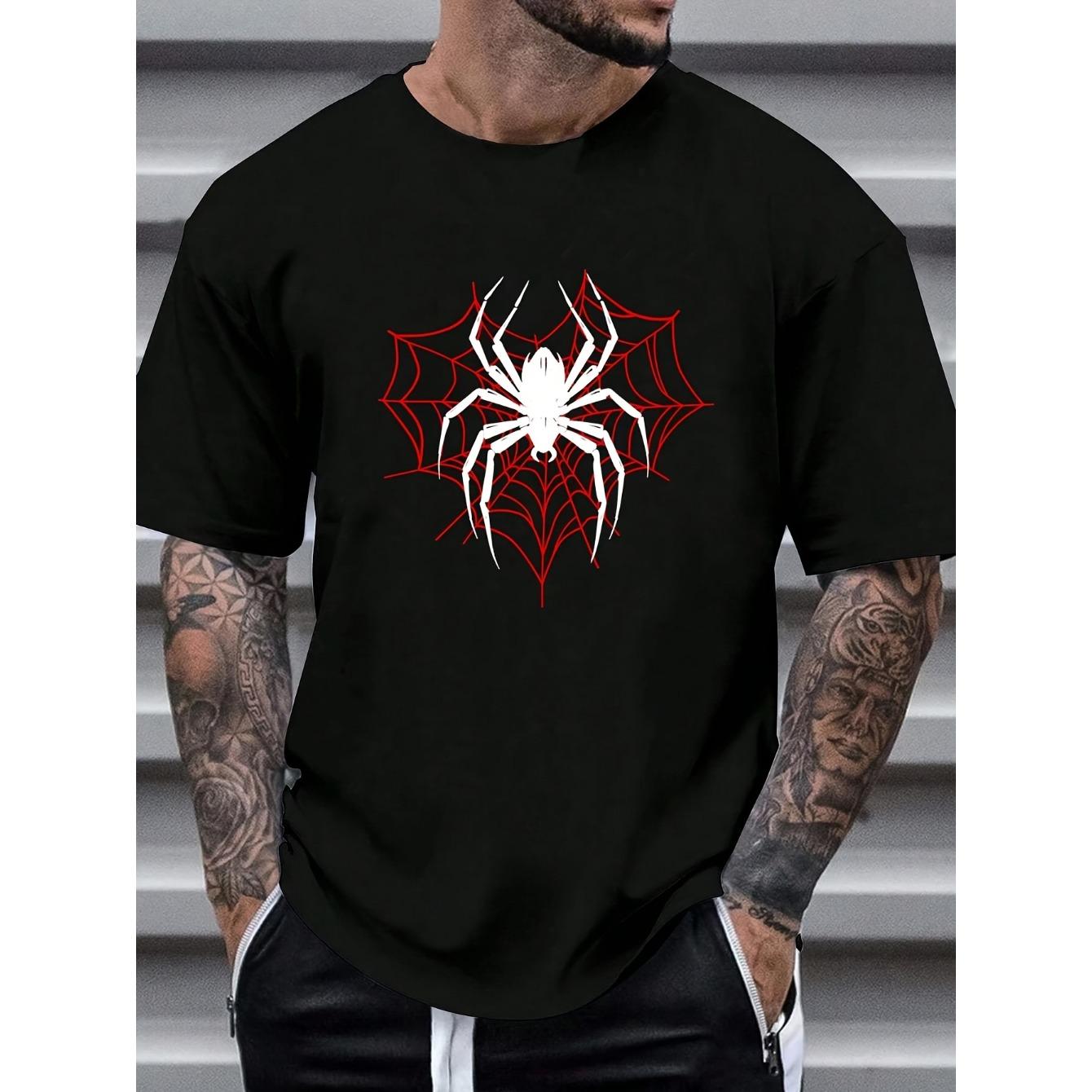 Summer Round Neck Spider Pattern T-shirts Fashionable Casual Pure Cotton Short Sleeved Men s T-shirts S
Summer Round Neck Spider Pattern T-shirts Fashionable Casual Pure Cotton Short Sleeved Men s T-shirts S