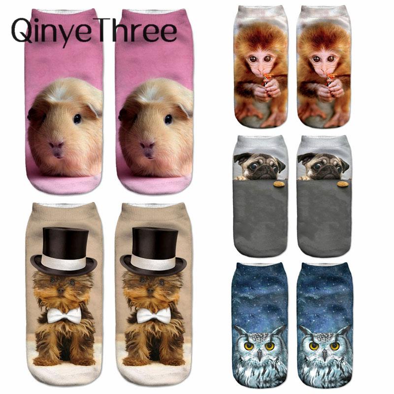 New 3D Printed Women Socks Unisex Cute Low Cut Ankle Sock Multiple Colors Casual Funny Hamster Dog Cat Monkey Owl Sokken
New 3D Printed Women Socks Unisex Cute Low Cut Ankle Sock Multiple Colors Casual Funny Hamster Dog Cat Monkey Owl Sokken