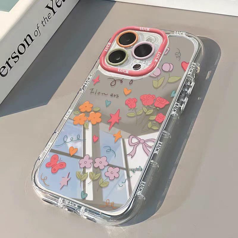 Clear Floral Mirror Phone Case for iPhone 13/14/16Pro/17/15ProMax 11 Pro
Clear Floral Mirror Phone Case for iPhone 13/14/16Pro/17/15ProMax 11 Pro