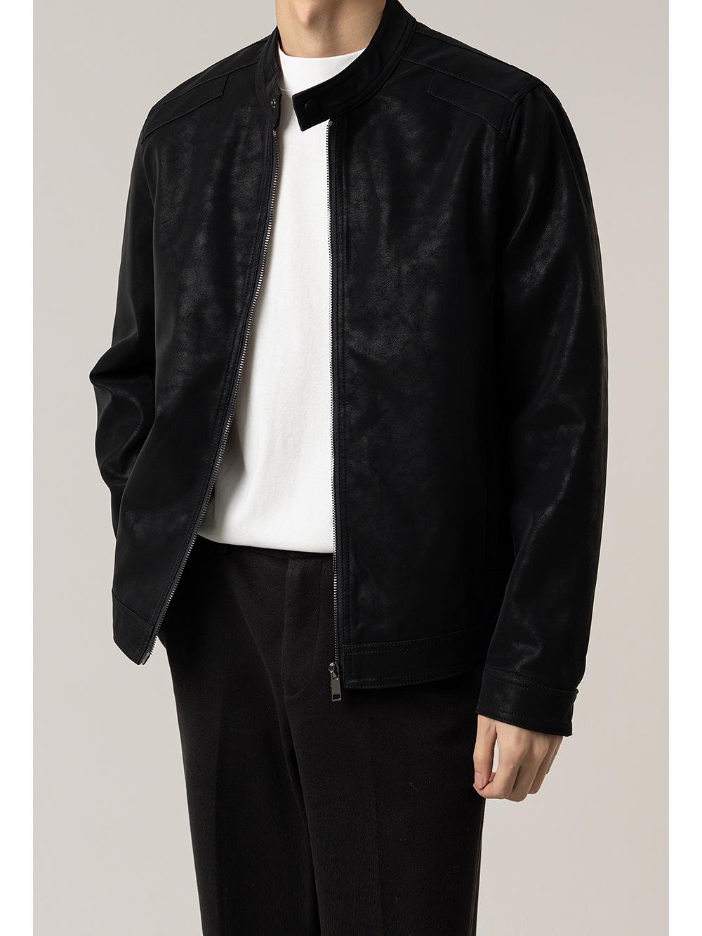 Мужская куртка из ПУ кожи со стойкой - Корейский стиль Весна/Осень Повседневный Тренд 2XL (140-155 jin)
Мужская куртка из ПУ кожи со стойкой - Корейский стиль Весна/Осень Повседневный Тренд 2XL (140-155 jin)