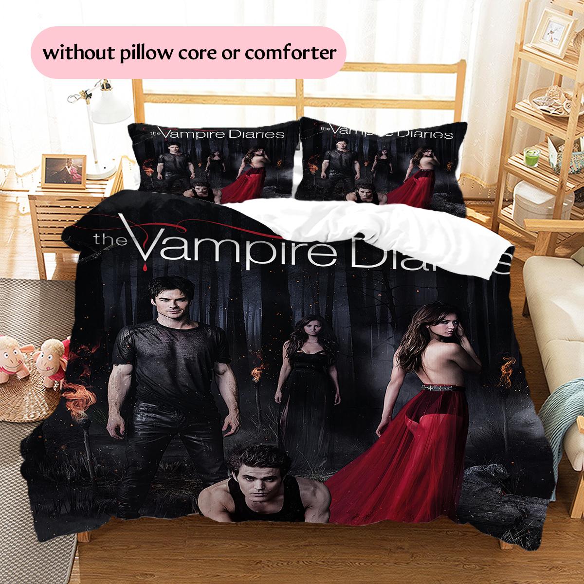 The Vampire Diaries Pattern Bedding Home Decoration Birthday Gift (1 * duvet cover + 2 * pillowcase, without core) 140x200cm
The Vampire Diaries Pattern Bedding Home Decoration Birthday Gift (1 * duvet cover + 2 * pillowcase, without core) 140x200cm