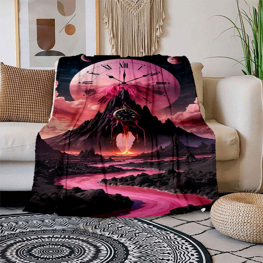Timeless Elegance: Large Roman Numeral Wall Clock - Surreal Landscape Design Blanket Flannel Throw Blanket for Sofa, Bed, Travel, Camping, Office 100x150cm
Timeless Elegance: Large Roman Numeral Wall Clock - Surreal Landscape Design Blanket Flannel Throw Blanket for Sofa, Bed, Travel, Camping, Office 100x150cm