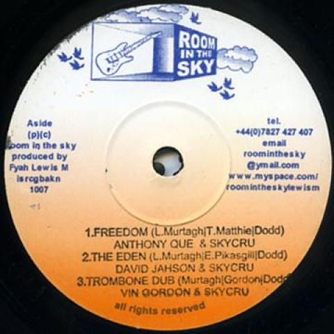 10inch Record ANTHONY QUE; DAVID JOHNSON; VIN GOR - Freedom; Eden; Trombone Dub / Thank MBX059 Room In The Sky 2011 UK Reggae, Ska & Dub
10inch Record ANTHONY QUE; DAVID JOHNSON; VIN GOR - Freedom; Eden; Trombone Dub / Thank MBX059 Room In The Sky 2011 UK Reggae, Ska & Dub
