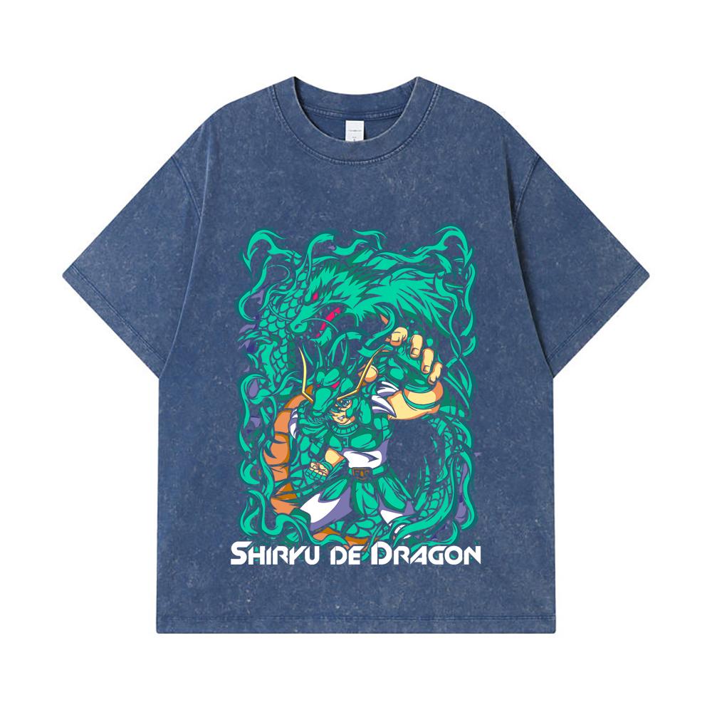 275 GSM Washed T-shirts 100% Cotton Saint Seiya V16 Shiryu Print Unisex Heavy Cotton T Shirt 2XL королівський синій колір
275 GSM Washed T-shirts 100% Cotton Saint Seiya V16 Shiryu Print Unisex Heavy Cotton T Shirt 2XL королівський синій колір