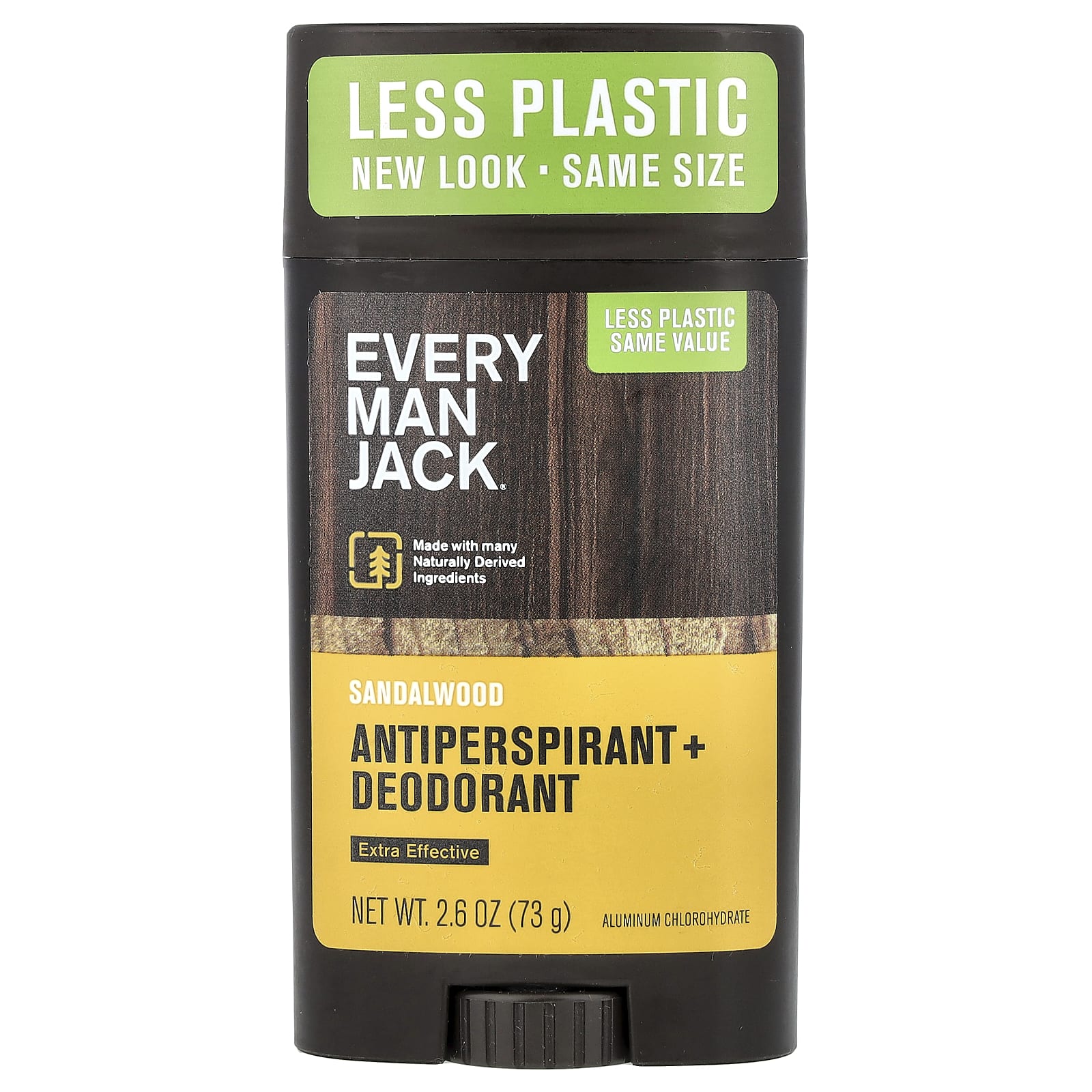 Every Man Jack Антиперспирант + Дезодорант, Сандаловое дерево, 73г (2,6 унции)
Every Man Jack Антиперспирант + Дезодорант, Сандаловое дерево, 73г (2,6 унции)
