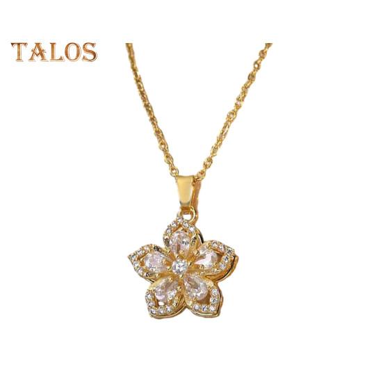 Вращающееся ожерелье с подвеской в виде цветка со стразами для женщин, колье из титановой стали с блестящим кубическим цирконием, украшение для свадебной вечеринки B
Вращающееся ожерелье с подвеской в виде цветка со стразами для женщин, колье из титановой стали с блестящим кубическим цирконием, украшение для свадебной вечеринки B