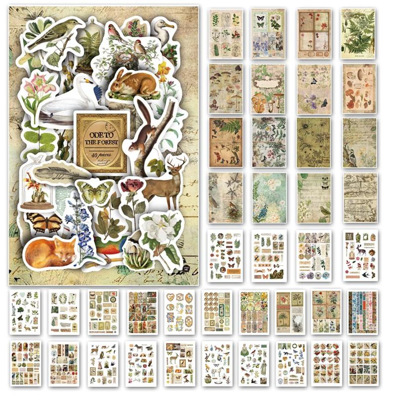 Promotion! Vintage Aesthetic Washi Stickers Paper For Scrapbooking, 40 Sheets Ephemera Book For Art Journaling
Promotion! Vintage Aesthetic Washi Stickers Paper For Scrapbooking, 40 Sheets Ephemera Book For Art Journaling
