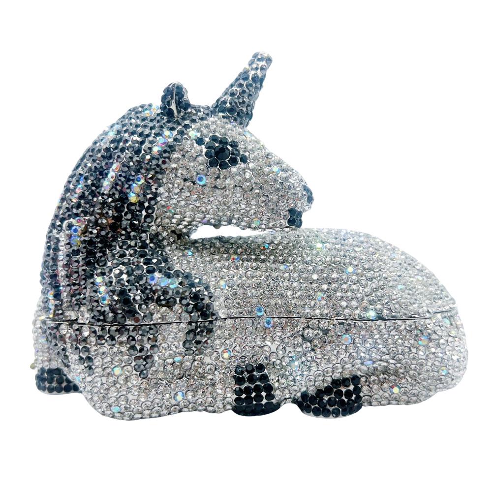 Unicorn Crystal Evening Bag Clutch Diamond Silver/Gold Wedding Party Clutches Dinner Rhinestone Purses Women Christmas Gift 18cmX14cmX7.5cm
Unicorn Crystal Evening Bag Clutch Diamond Silver/Gold Wedding Party Clutches Dinner Rhinestone Purses Women Christmas Gift 18cmX14cmX7.5cm