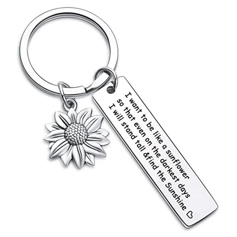 Inspirational Sunflower Keychain Friendship Jewelry Best Friend Gift Jewelry Friends Moving Away Gift English Phrases Key Ring
Inspirational Sunflower Keychain Friendship Jewelry Best Friend Gift Jewelry Friends Moving Away Gift English Phrases Key Ring