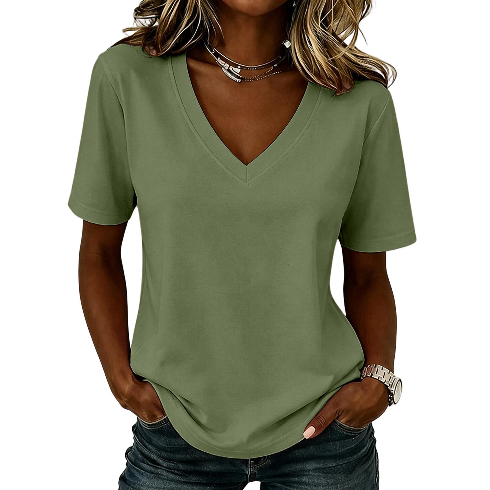 Women’s Casual V Neck Short Sleeve Pullover T Shirt with 1776-2026 Land of the Free Independence Day Print Relaxed Fit Top S
Women’s Casual V Neck Short Sleeve Pullover T Shirt with 1776-2026 Land of the Free Independence Day Print Relaxed Fit Top S