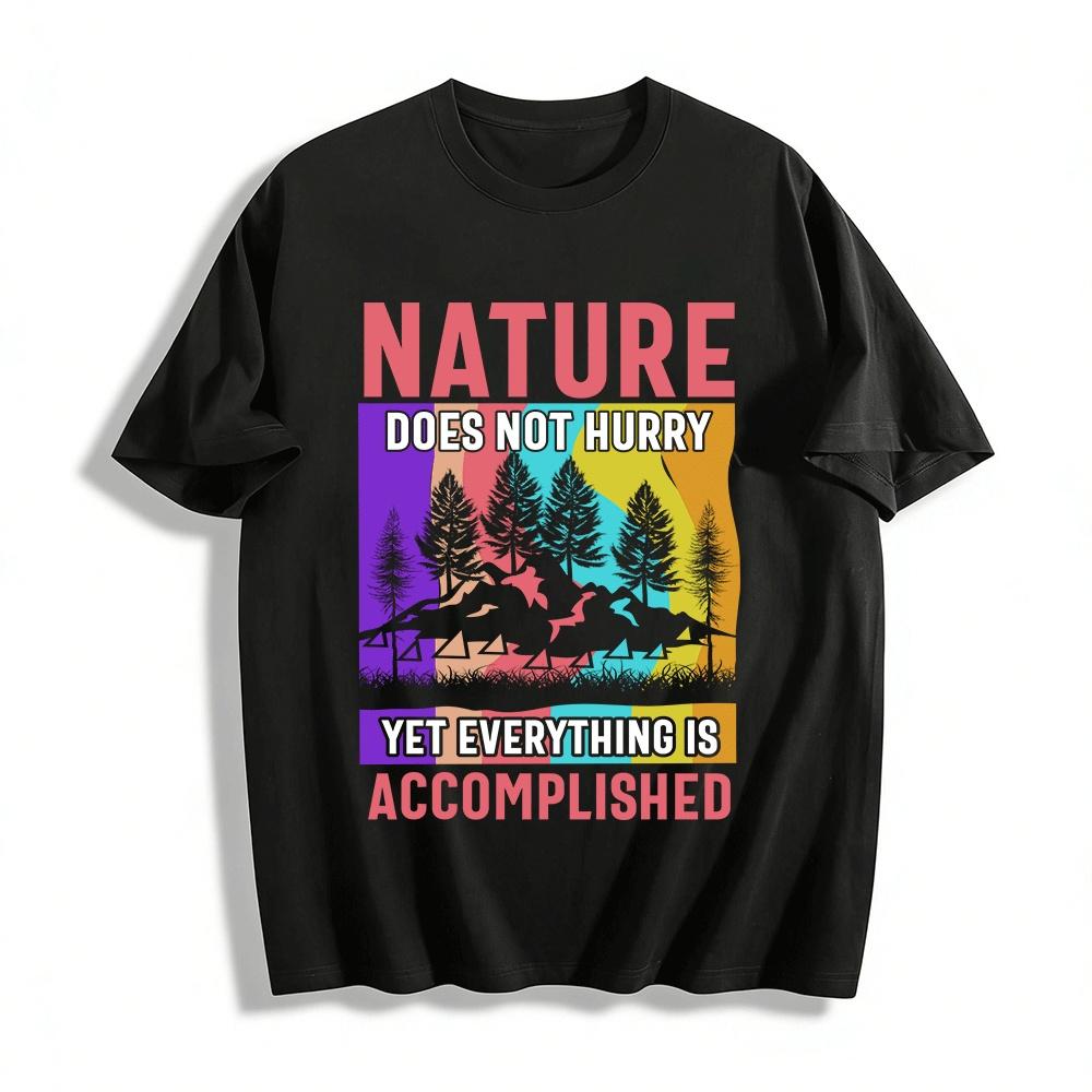Nature Does Not Hurry Graphic Tee Casual Slow Life Top Pure cotton T-shirt XXS
Nature Does Not Hurry Graphic Tee Casual Slow Life Top Pure cotton T-shirt XXS