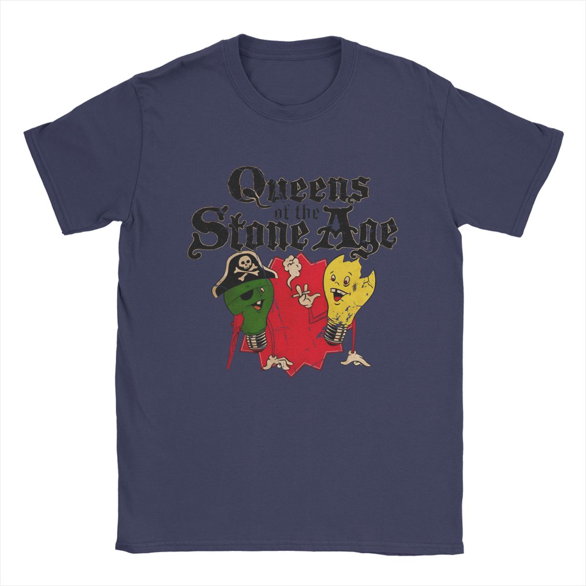 Bulb Light And Pirates Queens Of The Stone Age T-Shirt Men Cotton T Shirts Short Sleeve Tee Shirt Birthday Present Clothes 4XL
Bulb Light And Pirates Queens Of The Stone Age T-Shirt Men Cotton T Shirts Short Sleeve Tee Shirt Birthday Present Clothes 4XL