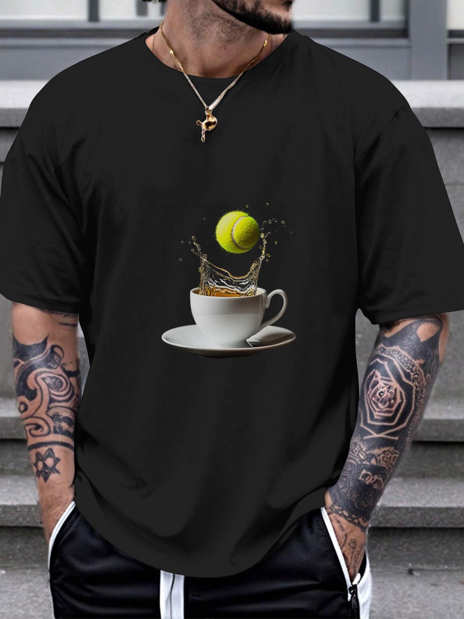 1pc Tennis Ball Splashing Tea Graphic T-shirt - 180g Cotton Crew Neck Short Sleeve XXXXL
1pc Tennis Ball Splashing Tea Graphic T-shirt - 180g Cotton Crew Neck Short Sleeve XXXXL