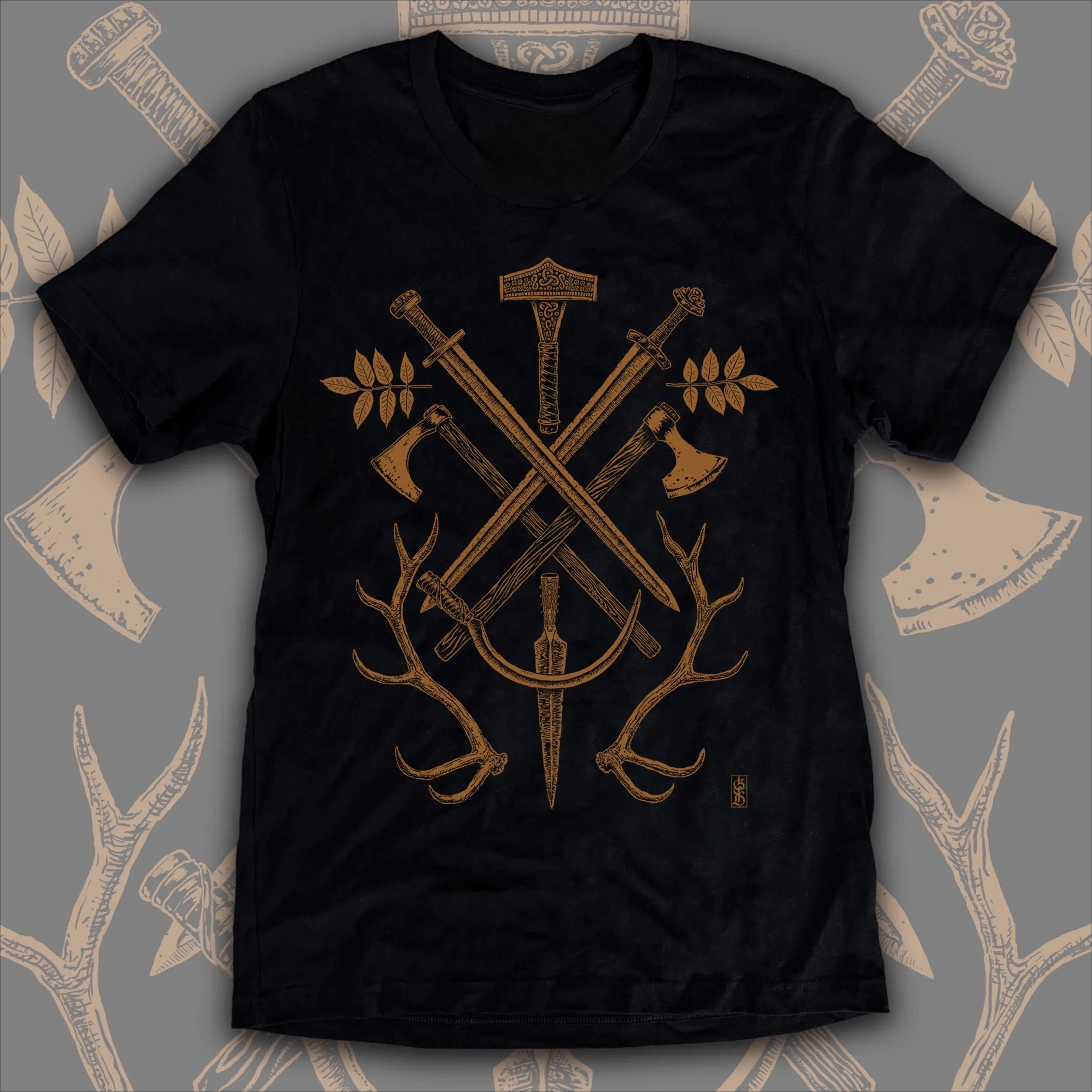 Old Gods Viking Mens T Shirt Weapons of War Sacrifice Harvest Yggdrasil Ash Leaves Copper on Vintage Black Tee Odin Tee 5XL різнокольоровий
Old Gods Viking Mens T Shirt Weapons of War Sacrifice Harvest Yggdrasil Ash Leaves Copper on Vintage Black Tee Odin Tee 5XL різнокольоровий