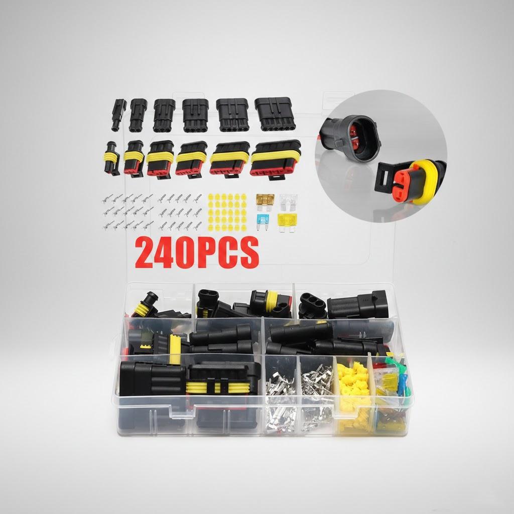 STONEGO 240/352Pcs Waterproof Electrical Wire Connectors 1/2/3/4 Pin Car Truck Harness Plug Automotive Electrical Accessories
STONEGO 240/352Pcs Waterproof Electrical Wire Connectors 1/2/3/4 Pin Car Truck Harness Plug Automotive Electrical Accessories