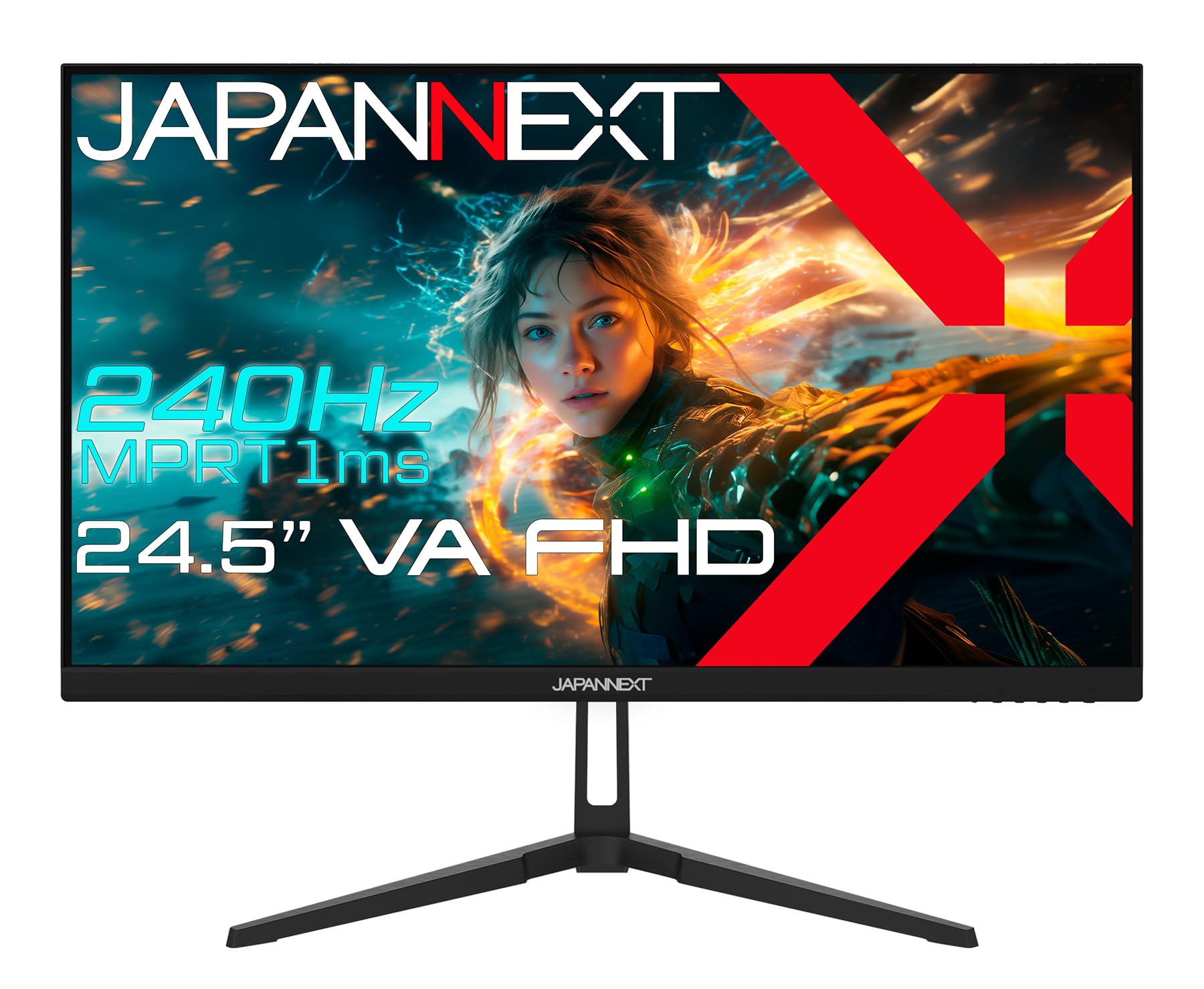 JAPANNEXT 24.5 inch gaming monitor 240Hz 1ms Full HD 1920x1080 resolution VA panel display (HDMIDisplayPortVESA compatibleBlue light cut178° viewing
JAPANNEXT 24.5 inch gaming monitor 240Hz 1ms Full HD 1920x1080 resolution VA panel display (HDMIDisplayPortVESA compatibleBlue light cut178° viewing