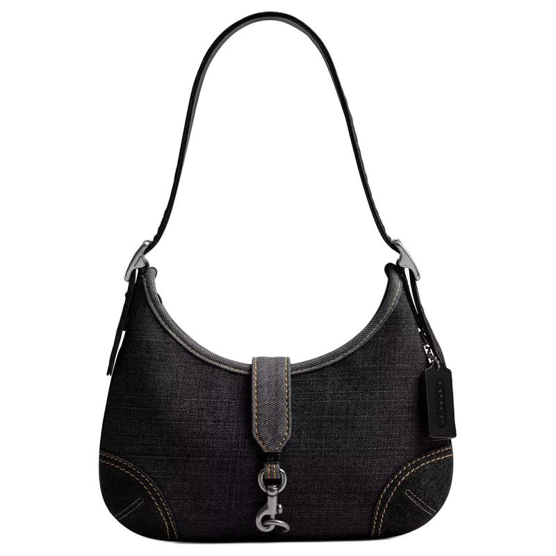 COACH Hamptons 28 Adjustable Handle Built-in Card Slot Denim Hobo Bag Hand Shoulder Bag Large Women s Black чорний
COACH Hamptons 28 Adjustable Handle Built-in Card Slot Denim Hobo Bag Hand Shoulder Bag Large Women s Black чорний