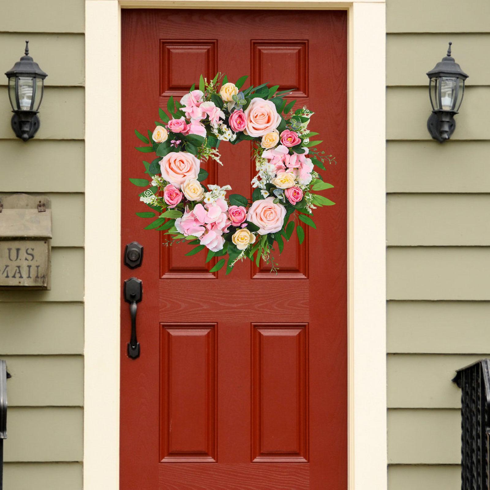Artificial Front Door Wreath Plastic Fabric Large Flower Garland for Spring Entrance Wedding Party Wall Decor Gift рожевий
Artificial Front Door Wreath Plastic Fabric Large Flower Garland for Spring Entrance Wedding Party Wall Decor Gift рожевий