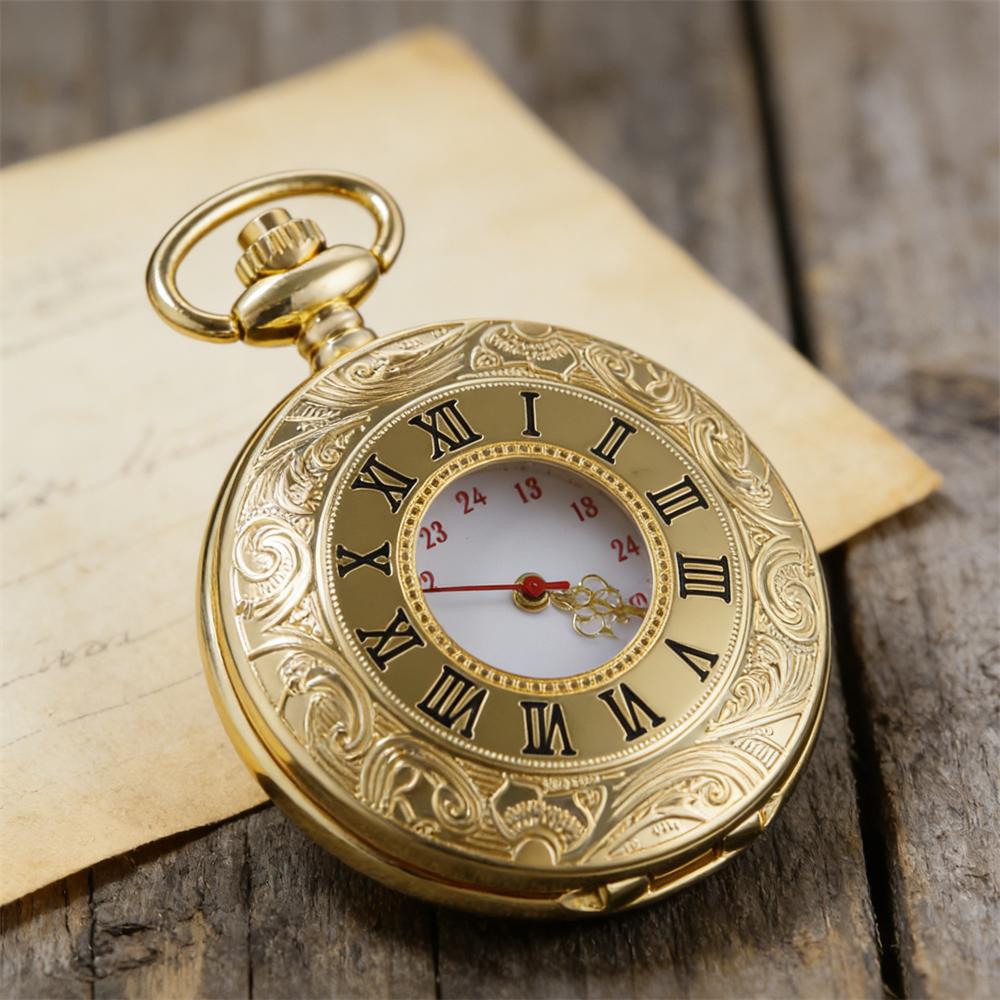 Elegant Vintage Retro Popular Gold Pocket Watch Ornate Floral Engraved Roman Numerals Pendant Watch for Formal Occasions чорний
Elegant Vintage Retro Popular Gold Pocket Watch Ornate Floral Engraved Roman Numerals Pendant Watch for Formal Occasions чорний