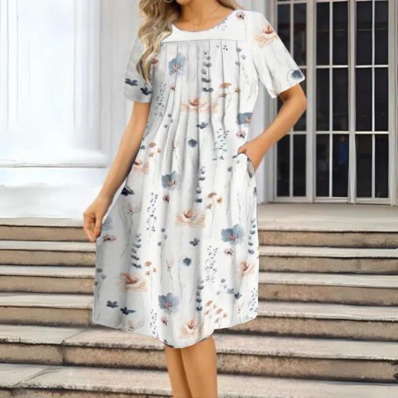 2024 Spring/Summer Plus Size Women s Printed Round Neck Short Sleeve Dress XL
2024 Spring/Summer Plus Size Women s Printed Round Neck Short Sleeve Dress XL