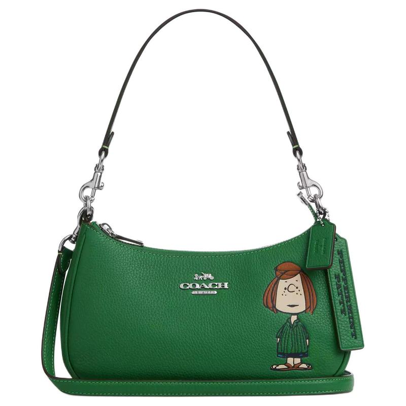 COACH PEANUTS co-branded Teri 24 printed pattern hardware pebbled leather shoulder crossbody handbag medium women s green золотий
COACH PEANUTS co-branded Teri 24 printed pattern hardware pebbled leather shoulder crossbody handbag medium women s green золотий