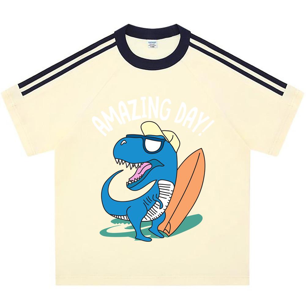 Kids 100% Cotton T-shirts Boys And Girls 200 GSM Cotton Tees cute dinoaur Cartoon Print Child Tshirts 150 білий
Kids 100% Cotton T-shirts Boys And Girls 200 GSM Cotton Tees cute dinoaur Cartoon Print Child Tshirts 150 білий