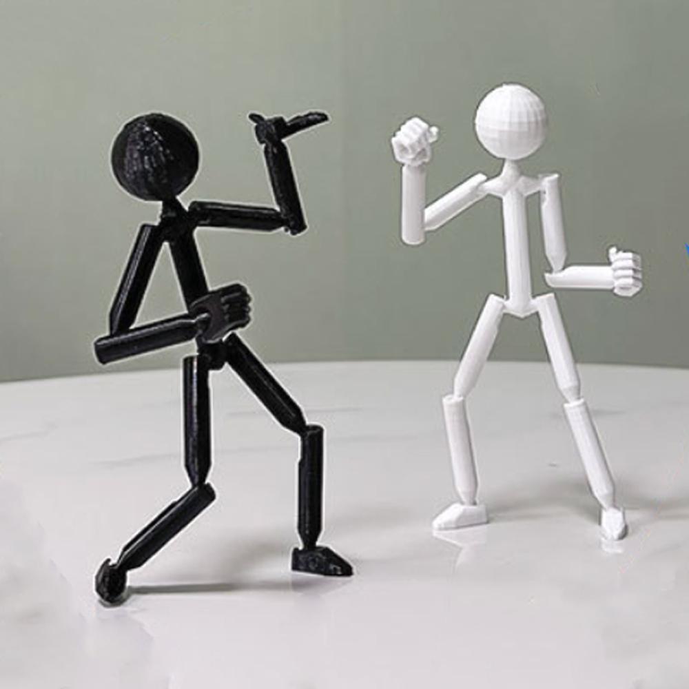 Multi-Jointed 3D Printed Mannequin 3D Printing Stickman Assembled Robot Collection Toy чорний
Multi-Jointed 3D Printed Mannequin 3D Printing Stickman Assembled Robot Collection Toy чорний