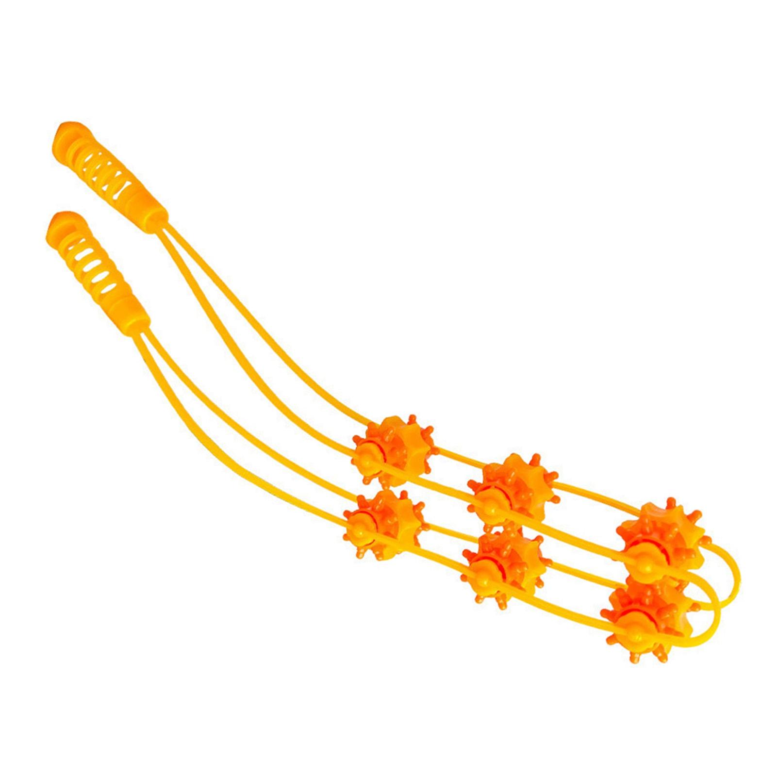 Массажер для спины роликовый веревочный Снижает усталость Портативный ручной массажный ремень для спины шеи плеч ног жёлтый
Массажер для спины роликовый веревочный Снижает усталость Портативный ручной массажный ремень для спины шеи плеч ног жёлтый