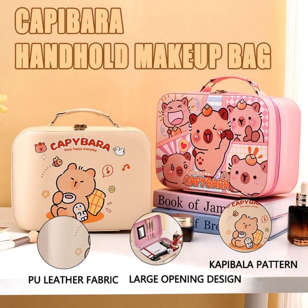 Durable Women s Cosmetic Bag Portable Cute Cosmetic Handbag Cartoon Travel Toiletry Bag Students Style 8(without Mirror)
Durable Women s Cosmetic Bag Portable Cute Cosmetic Handbag Cartoon Travel Toiletry Bag Students Style 8(without Mirror)