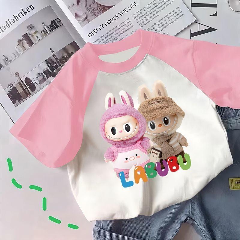 2025 New LABUBU Printed Children s T-shirt, Girls Color Matching Short-sleeved, Summer Girls All-match Tops, Trendy LABUBU Cartoon Casual Clothing 100
2025 New LABUBU Printed Children s T-shirt, Girls Color Matching Short-sleeved, Summer Girls All-match Tops, Trendy LABUBU Cartoon Casual Clothing 100