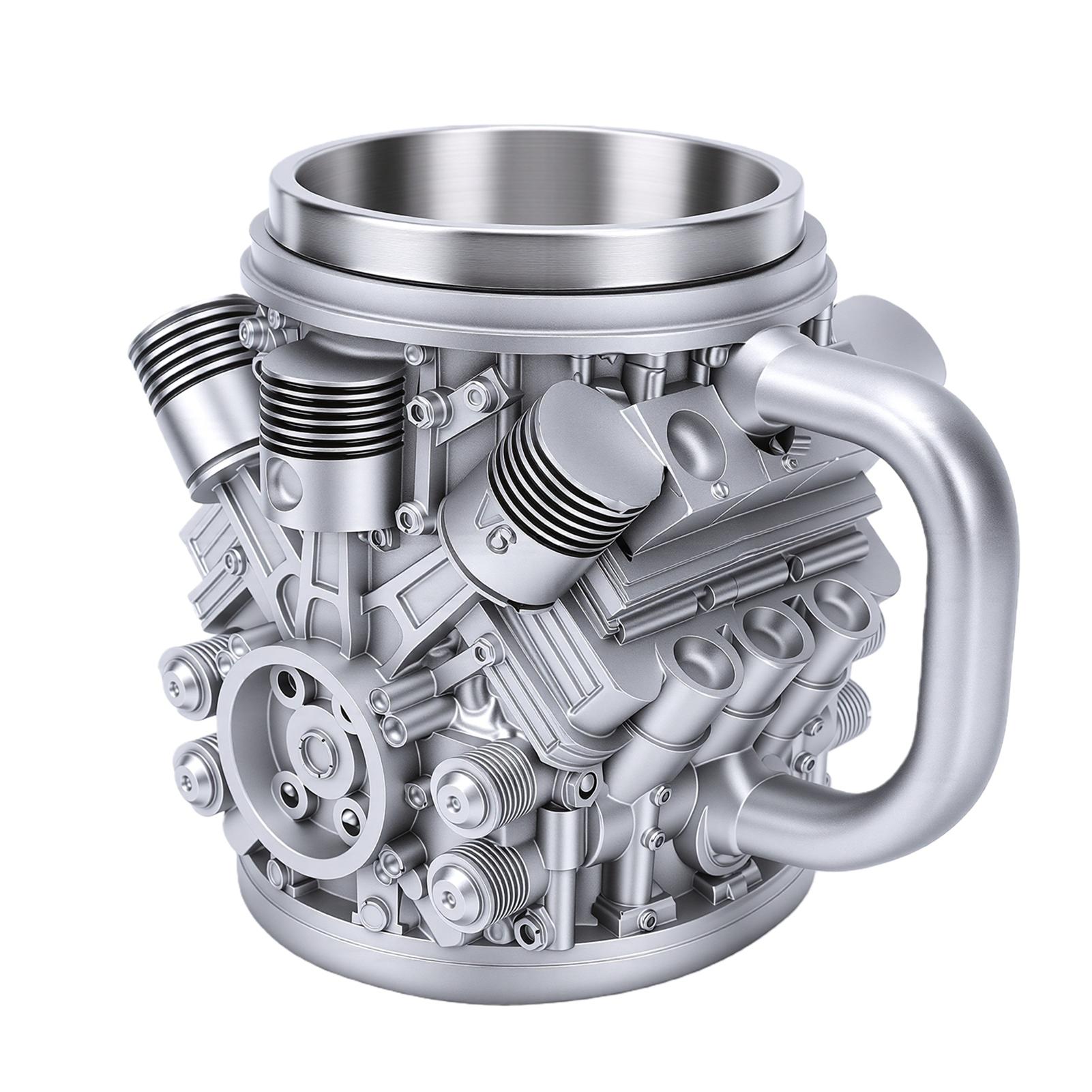 Coffee Mug Reusable Resin Stainless Steel Engine Coffee Cup with Ergonomic Handle for Present Type 1
Coffee Mug Reusable Resin Stainless Steel Engine Coffee Cup with Ergonomic Handle for Present Type 1