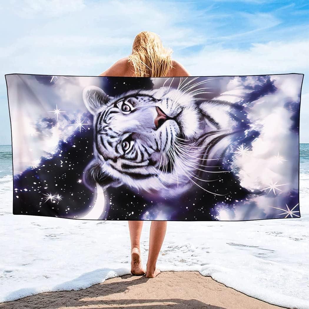 1PC White Tiger pattern Beach Towel for Family stuffs friends Gifts Quick-Dry Sand free For Bath Yoga Beach Camping Swimming GYM W40*H60(CM)
1PC White Tiger pattern Beach Towel for Family stuffs friends Gifts Quick-Dry Sand free For Bath Yoga Beach Camping Swimming GYM W40*H60(CM)